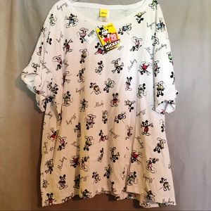 NWT Disney Mickey Mouse sketch t-shirt 3X Kohl’s